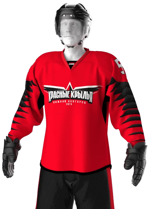 HOC-A06.1 КОМФОРТ + Хоккеист Джерси HOC-DJ-M-A08FNP34 Перед Каталог