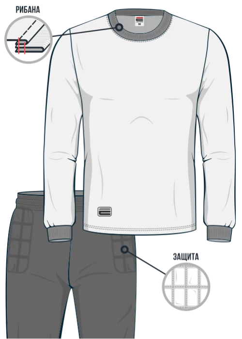 Детская вратарская футбольная форма FUT-K24-SUBL